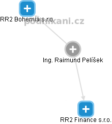  Raimund P. - Vizualizace  propojení osoby a firem v obchodním rejstříku