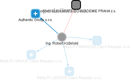Robert Koželský - Vizualizace  propojení osoby a firem v obchodním rejstříku