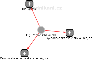 Roman Chaloupka - Vizualizace  propojení osoby a firem v obchodním rejstříku