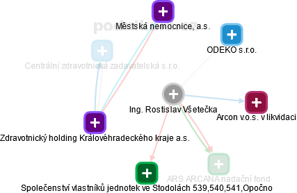 Rostislav Všetečka - Vizualizace  propojení osoby a firem v obchodním rejstříku