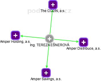 Tereza E. - Vizualizace  propojení osoby a firem v obchodním rejstříku