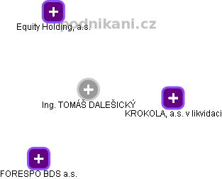  Ing. TOMÁŠ DALEŠICKÝ - Vizualizace  propojení osoby a firem v obchodním rejstříku