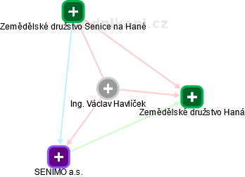 Václav Havlíček - Vizualizace  propojení osoby a firem v obchodním rejstříku