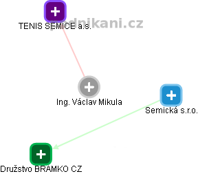 Václav Mikula - Vizualizace  propojení osoby a firem v obchodním rejstříku