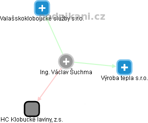 Václav Šuchma - Vizualizace  propojení osoby a firem v obchodním rejstříku