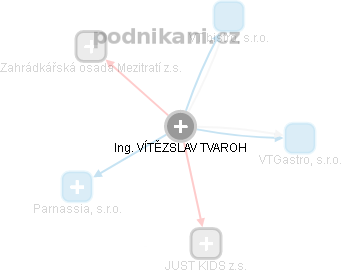  Vítězslav T. - Vizualizace  propojení osoby a firem v obchodním rejstříku