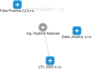 Vladimír Adámek - Vizualizace  propojení osoby a firem v obchodním rejstříku