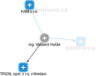 Vladimír Hořák - Vizualizace  propojení osoby a firem v obchodním rejstříku
