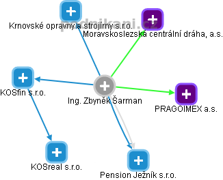 Zbyněk Šarman - Vizualizace  propojení osoby a firem v obchodním rejstříku