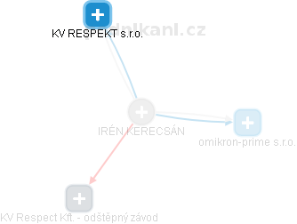  Irén K. - Vizualizace  propojení osoby a firem v obchodním rejstříku