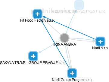  Ambra I. - Vizualizace  propojení osoby a firem v obchodním rejstříku