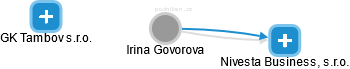 Irina Govorova - Vizualizace  propojení osoby a firem v obchodním rejstříku