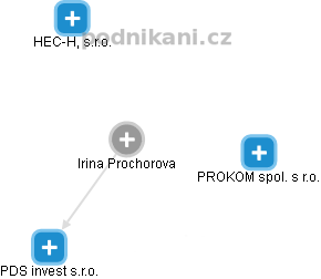 Irina Prochorova - Vizualizace  propojení osoby a firem v obchodním rejstříku