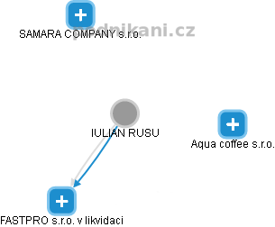  Iulian R. - Vizualizace  propojení osoby a firem v obchodním rejstříku