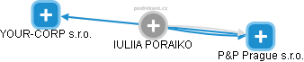  Iuliia P. - Vizualizace  propojení osoby a firem v obchodním rejstříku