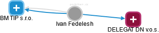 Ivan Fedelesh - Vizualizace  propojení osoby a firem v obchodním rejstříku