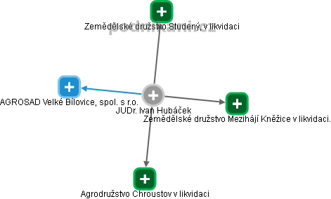 IVAN HUBÁČEK - Vizualizace  propojení osoby a firem v obchodním rejstříku