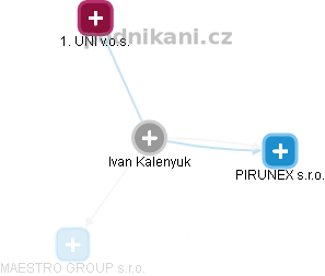 Ivan Kalenyuk - Vizualizace  propojení osoby a firem v obchodním rejstříku