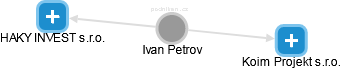 Ivan Petrov - Vizualizace  propojení osoby a firem v obchodním rejstříku