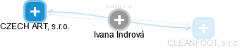  Ivana I. - Vizualizace  propojení osoby a firem v obchodním rejstříku