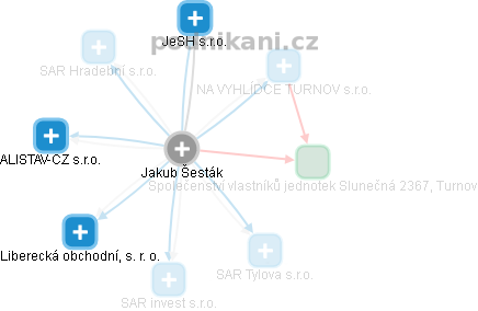 Jakub Šesták - Vizualizace  propojení osoby a firem v obchodním rejstříku