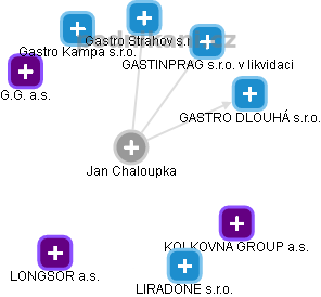 Jan Chaloupka - Vizualizace  propojení osoby a firem v obchodním rejstříku