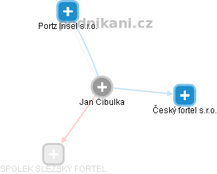 Jan Cibulka - Vizualizace  propojení osoby a firem v obchodním rejstříku