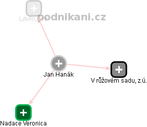 Jan Hanák - Vizualizace  propojení osoby a firem v obchodním rejstříku