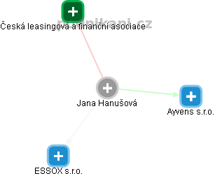 Jana Hanušová - Vizualizace  propojení osoby a firem v obchodním rejstříku