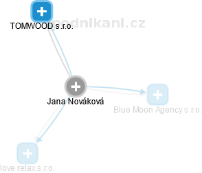 Jana Nováková - Vizualizace  propojení osoby a firem v obchodním rejstříku