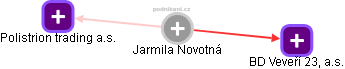  Jarmila N. - Vizualizace  propojení osoby a firem v obchodním rejstříku