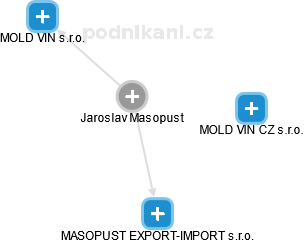 Jaroslav Masopust - Vizualizace  propojení osoby a firem v obchodním rejstříku