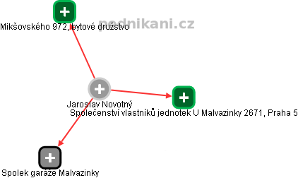 Jaroslav Novotný - Vizualizace  propojení osoby a firem v obchodním rejstříku