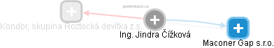  Jindra Č. - Vizualizace  propojení osoby a firem v obchodním rejstříku