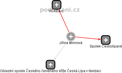 Jiřina Mimrová - Vizualizace  propojení osoby a firem v obchodním rejstříku