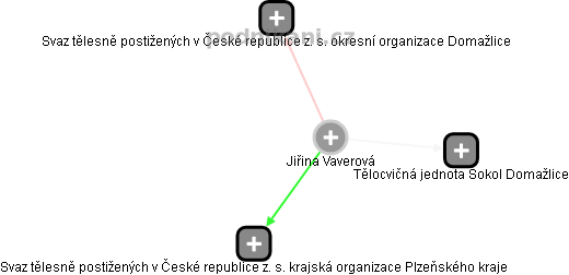  Jiřina V. - Vizualizace  propojení osoby a firem v obchodním rejstříku