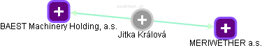  Jitka K. - Vizualizace  propojení osoby a firem v obchodním rejstříku