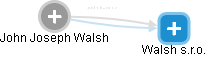 John Joseph Walsh - Vizualizace  propojení osoby a firem v obchodním rejstříku