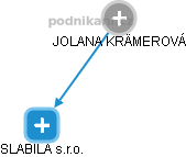 Jolana K. - Vizualizace  propojení osoby a firem v obchodním rejstříku