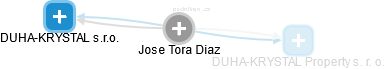 Jose Tora Diaz - Vizualizace  propojení osoby a firem v obchodním rejstříku