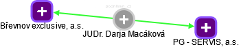  Darja M. - Vizualizace  propojení osoby a firem v obchodním rejstříku