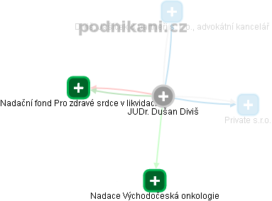  Dušan D. - Vizualizace  propojení osoby a firem v obchodním rejstříku