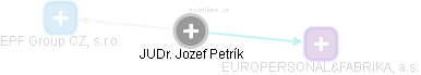  Jozef P. - Vizualizace  propojení osoby a firem v obchodním rejstříku