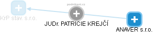  Patricie K. - Vizualizace  propojení osoby a firem v obchodním rejstříku