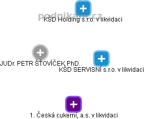 Petr Šťovíček - Vizualizace  propojení osoby a firem v obchodním rejstříku