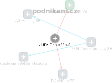 Zina Mášová - Vizualizace  propojení osoby a firem v obchodním rejstříku
