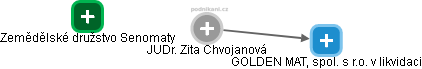  Zita Ch. - Vizualizace  propojení osoby a firem v obchodním rejstříku