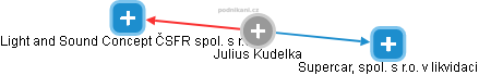 Julius Kudelka - Vizualizace  propojení osoby a firem v obchodním rejstříku