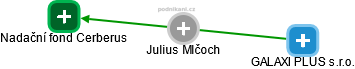 Julius Mlčoch - Vizualizace  propojení osoby a firem v obchodním rejstříku