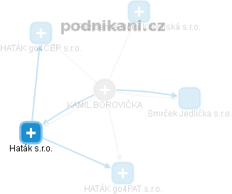 KAMIL BOROVIČKA - Vizualizace  propojení osoby a firem v obchodním rejstříku